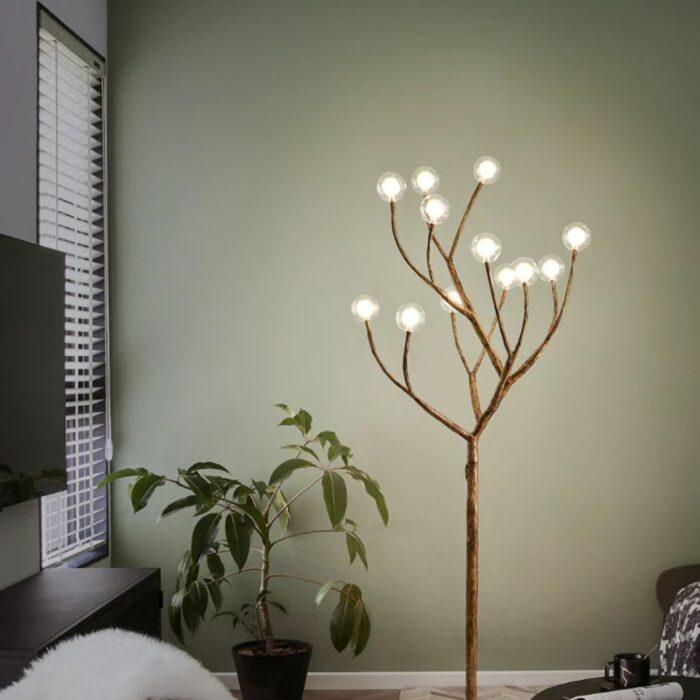 NORDIC RUSTIC TREE BRANCH FLOOR LAMP