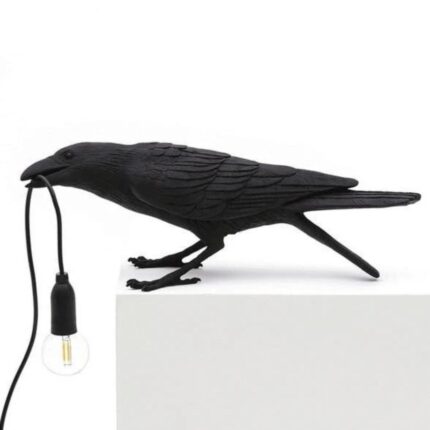 UNIQUE LED BIRD LAMP AND DECOR YEDWO HOME BLACK TABLE LAMP BEND