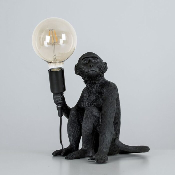 GEORGE MONKEY TABLE LAMP IN BLACK