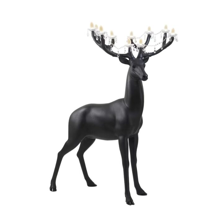 FAWN SCULPTURE FLOOR LAMP BLACK