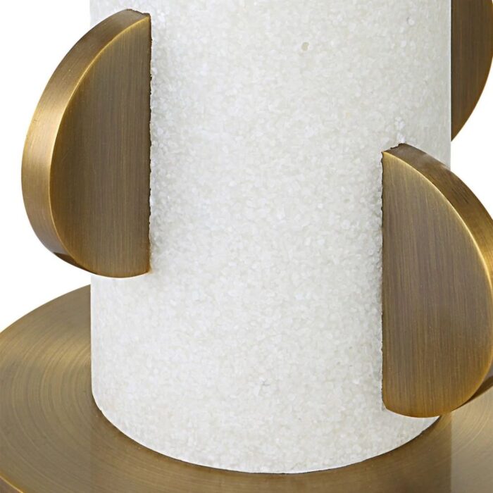 BLACK LABEL HALF MOON MARBLE TABLE LAMP