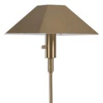 BLACK LABEL TELESCOPE BUFFET LAMP WHITE MARBLE AND BRASS