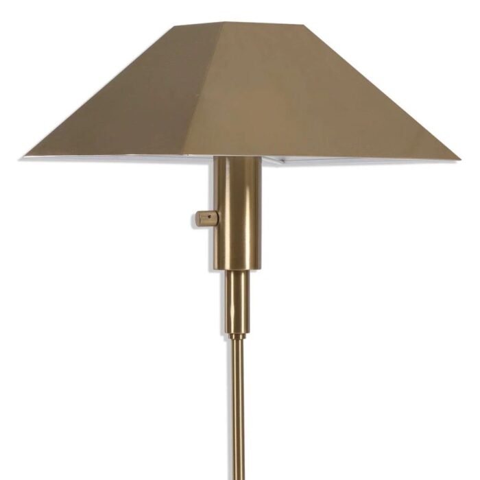 BLACK LABEL TELESCOPE BUFFET LAMP WHITE MARBLE AND BRASS