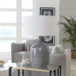 FELIPE TABLE LAMP DISTRESSED GREY