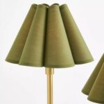 POLLY SCALLOPED SHADED METAL FLOOR LAMP
