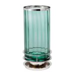 ARNO TABLE LAMP GREEN POLISHED NICKEL