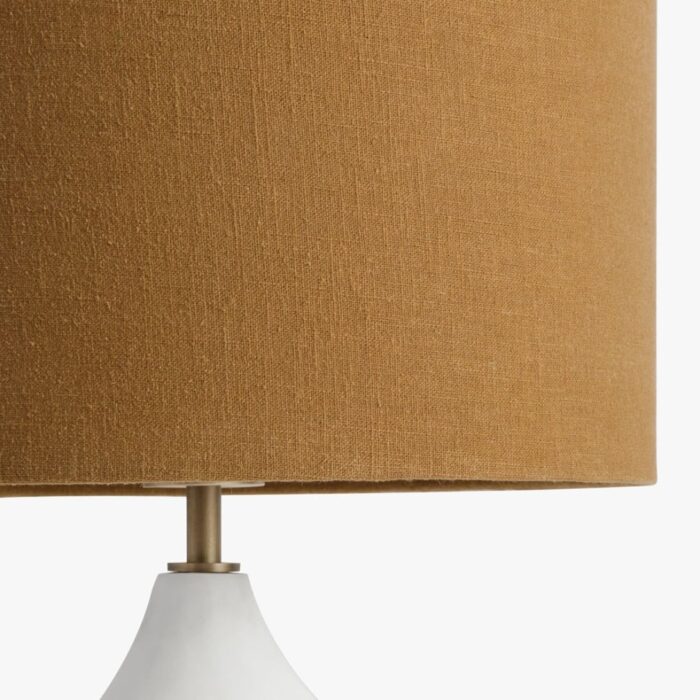 SMALL TABLE LAMP ROUND GESSO