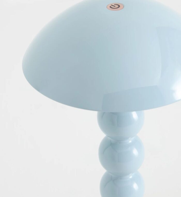 BOBBIN LED CORDLESS RECHARGEABLE TABLE LAMP DENIM LIGHT