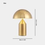 DESK TABLE LAMP MODERN CREATIVE METAL MURSHROOM GOLD