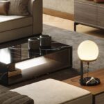 BALLOON LUXURY MARBLE TABLE LAMP WITH SPHERICAL GLASS SHADE