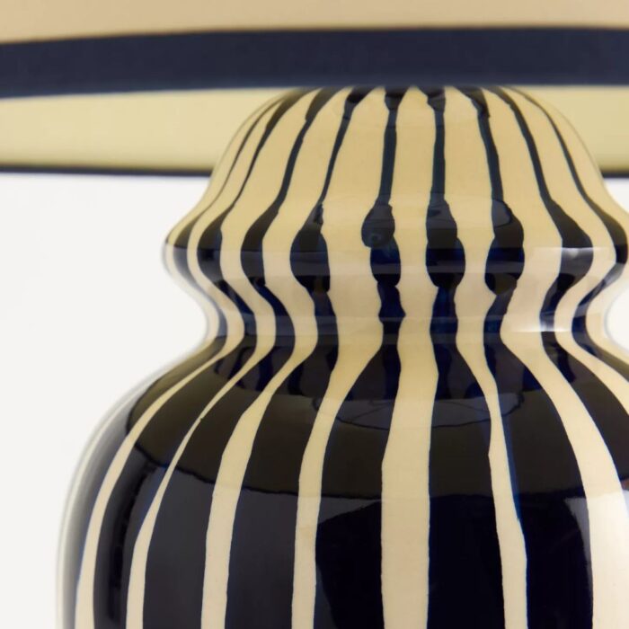 POOKY THE LOTTIE STRIPED CERAMIC TABLE LAMP