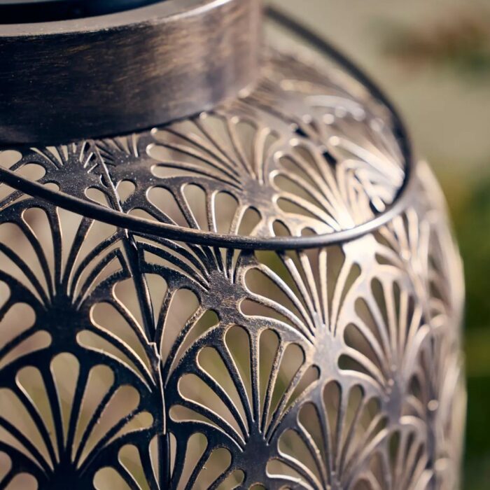 PERFORATED FOLIAGE SOLAR LANTERN EXTRA LARGE