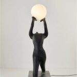 57 NOVELTY FLOOR LAMP BLACK