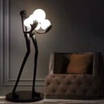71 BLACK NOVELTY FLOOR LAMP
