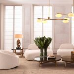 DANCONA TABLE LAMP AND SHADE VINTAGE BRASS