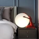 NOVELLA 14 NOVELTY TABLE LAMP RED