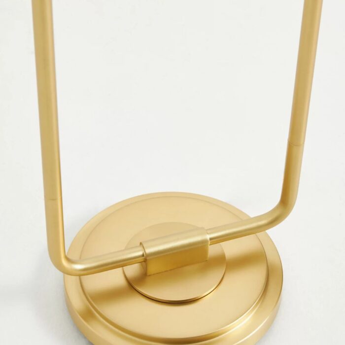 POLLY SCALLOPED SHADED METAL FLOOR LAMP
