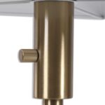 BLACK LABEL TELESCOPE BUFFET LAMP WHITE MARBLE AND BRASS