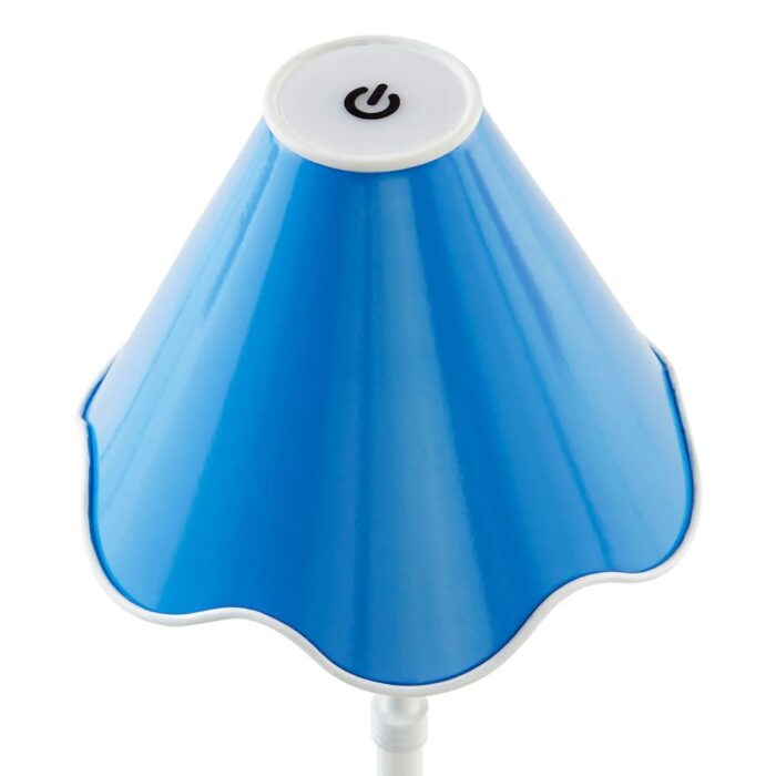 RIPPLE RECHARGEABLE LED TABLE LAMP BLUE AND WHITE