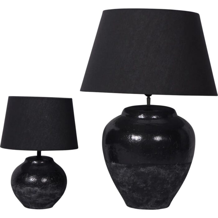 SKYLINE TERRACOTTA TABLE LAMP BLACK