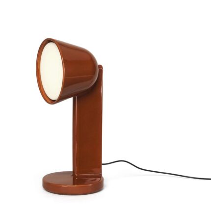 CÉRAMIQUE SIDE TABLE LAMP RUST RED