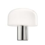 BELLHOP GLASS T TABLE LAMP BRIGHT ALUMINIUM