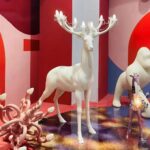FAWN SCULPTURE FLOOR LAMP WHITE