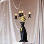 BOLD MONKEY PROUDLY CROWNED PANTHER FLOOR LAMP