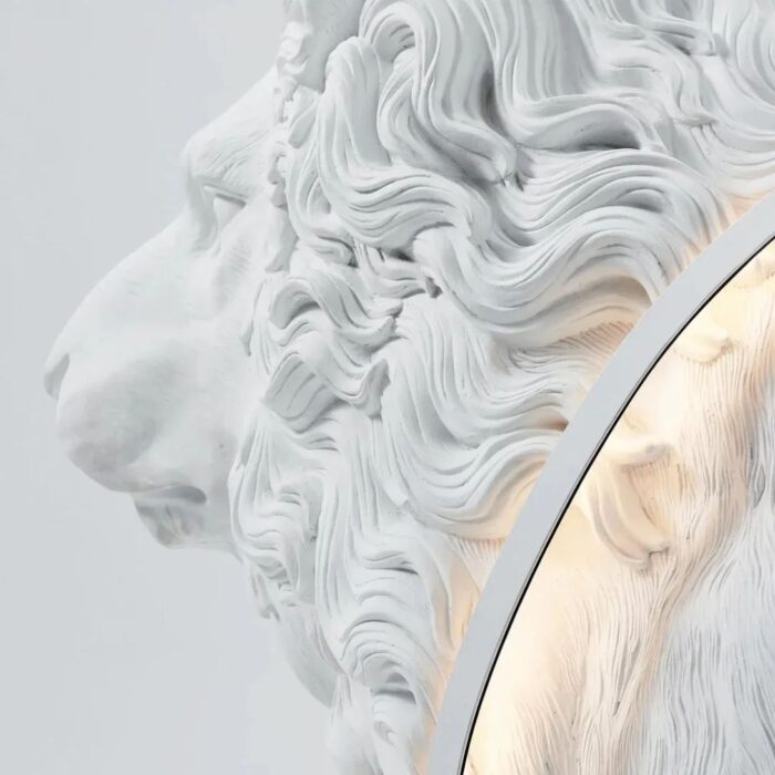 LION SCULPTURE FLOOR LAMP