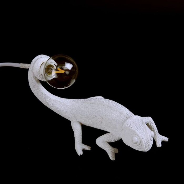RESIN LIZARD TABLE LAMP 7.5
