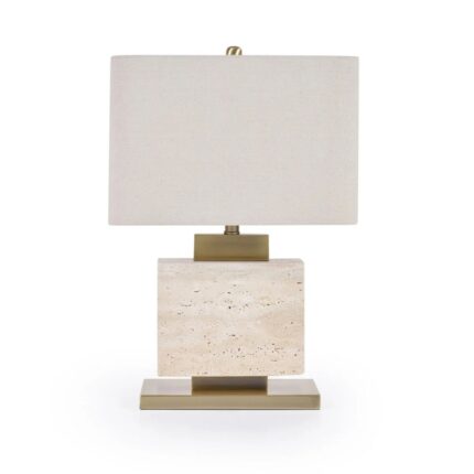 ADAK TABLE LAMP CREAM MARBLE