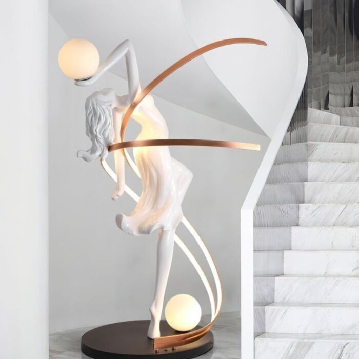 GODDESS STATUE FLOOR LAMP