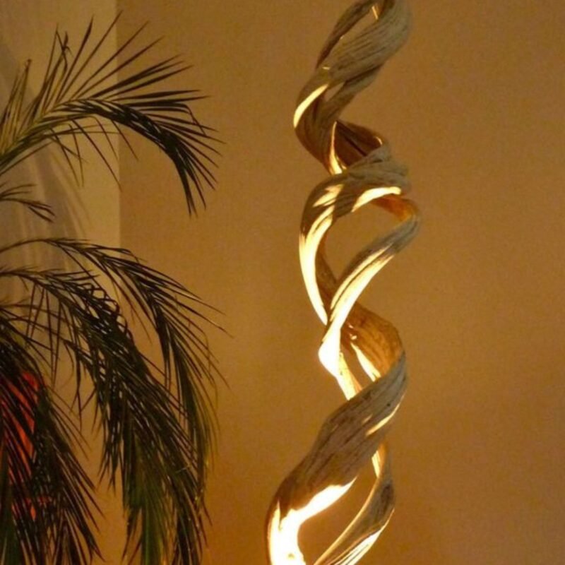 SCULPTURAL DRIFTWOOD FLOOR LAMP