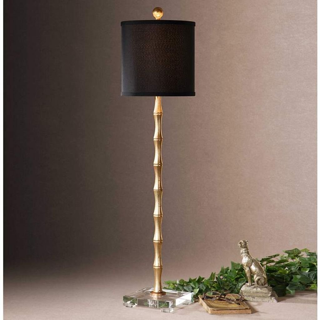 1 UTTERMOST QUINDICI BAMBOO BUFFET TABLE LAMP