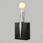ABSTRACT RESIN LED FLOOR LAMP WHITE