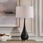 UTTERMOST NOCTURNAL STONE TEARDROP TABLE LAMP