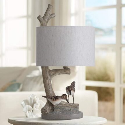 IUKA BIRDS ON A LIMB NESTED TONE TABLE LAMP