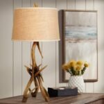 RUSTIC DEER ANTLER TABLE LAMP