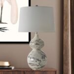 RIVER CERAMIC LARGE DOUBLE GOURD LAMP
