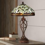 TIFFANY LAMP WITH TABLE TOP DIMMER