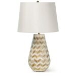CHEVRON NATURAL ACCENT TABLE LAMP