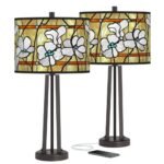 SUSAN DARK BRONZE USB TABLE LAMP