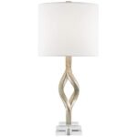 CHINOIS SILVER LEAF TABLE LAMP