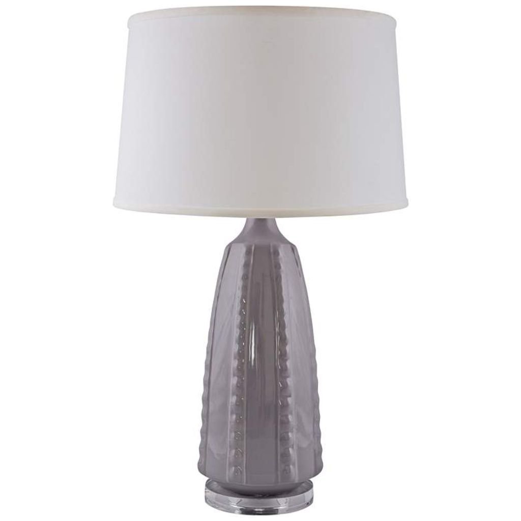 1 DOTTY GLOSS SWANKY GRAY TABLE LAMP