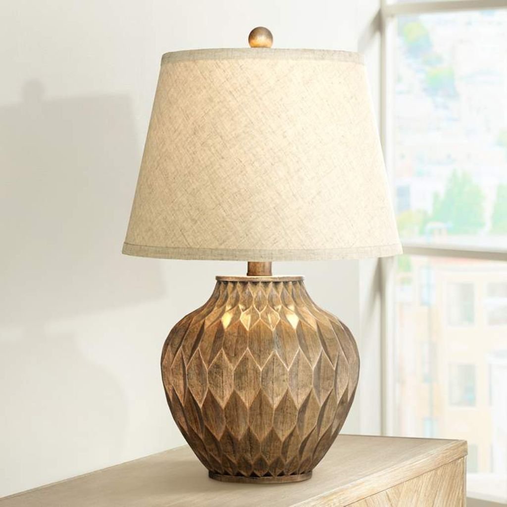 1 BUCKHEAD HIGH BRONZE ACCENT URN TABLE LAMP