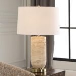 UTTERMOST AUBREY NATURAL TRAVERTINE TABLE LAMP