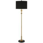 HARLOWE BLACK AND GOLD FLOOR LAMP