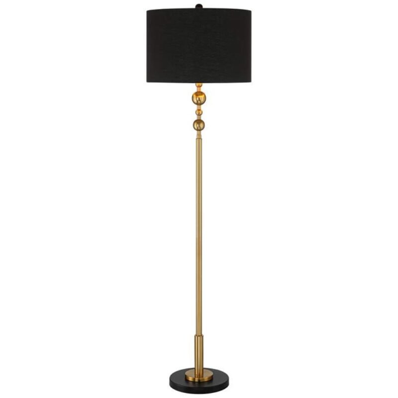 HARLOWE BLACK AND GOLD FLOOR LAMP