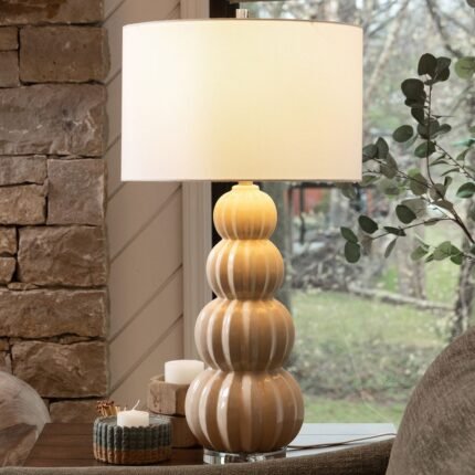 OPHELIA HIGH PINK PEONY TABLE LAMP