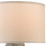 RUSTIC MOONSTONE FINISH CERAMIC TABLE LAMP